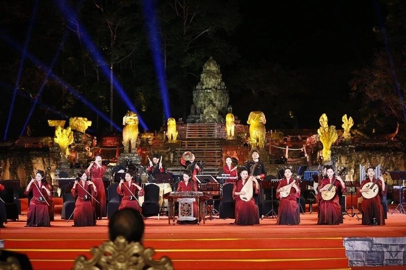 2024年1月13日，在柬埔寨暹粒舉行的“中柬人文交流年”啟動儀式。