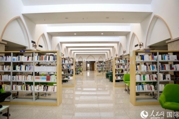 圖為吉布提國家圖書館一角。人民網(wǎng) 塔里克·易卜拉欣攝