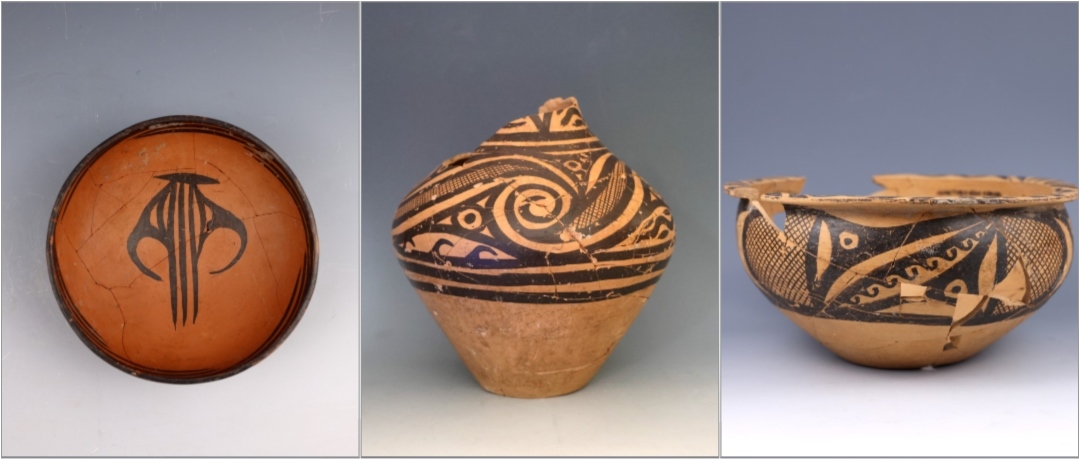 甘肅臨洮寺洼遺址出土的馬家窯類型彩陶。全國十大考古新發(fā)現(xiàn)活動辦公室供圖