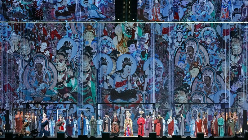 《受到召喚·敦煌》劇照。國(guó)話供圖