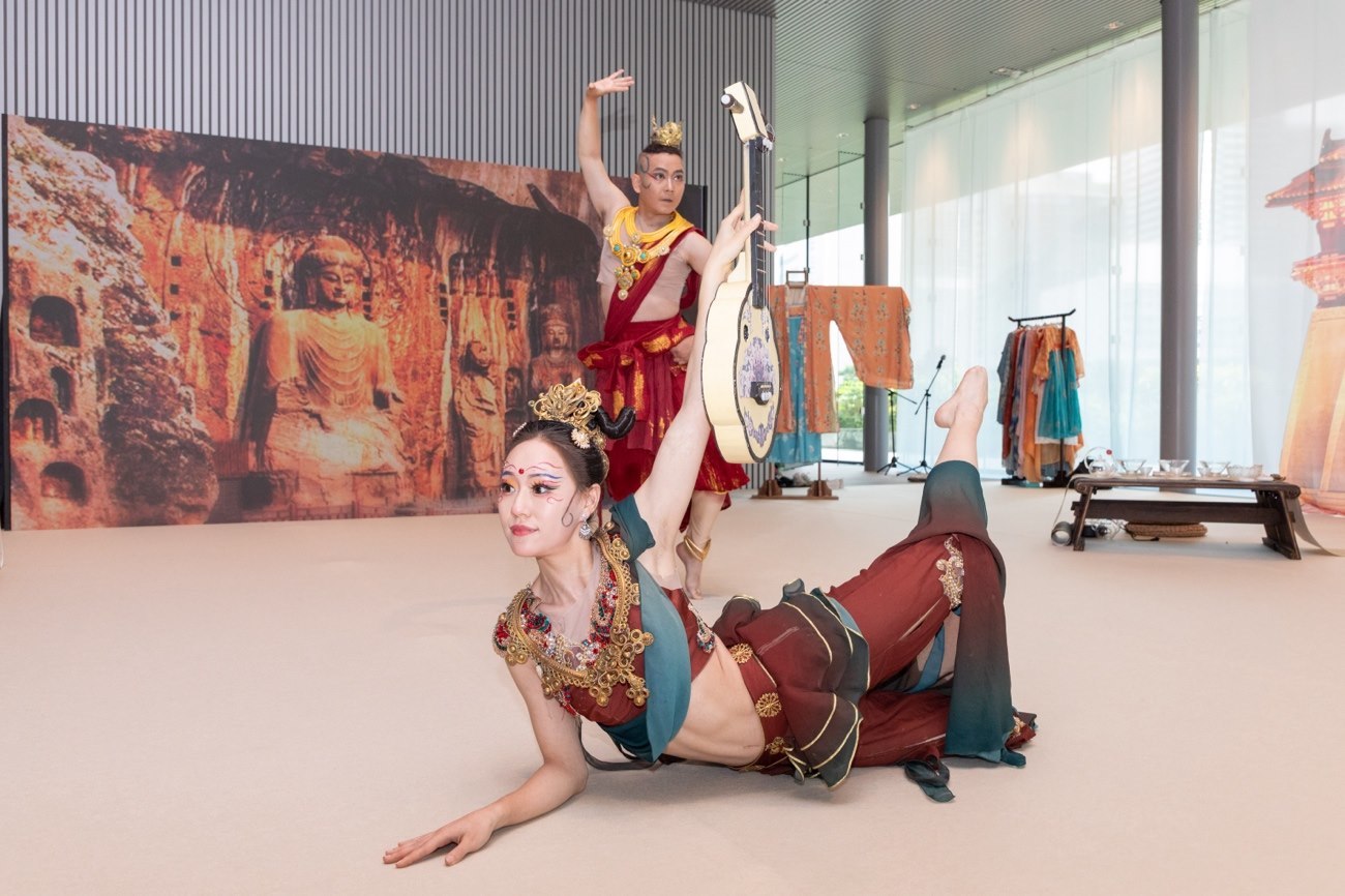 《龍門金剛》舞蹈。中國駐大阪旅游辦事處供圖