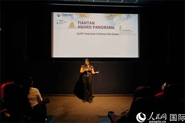 天壇映像全球巡展·倫敦站放映現(xiàn)場。楊浩鵬攝