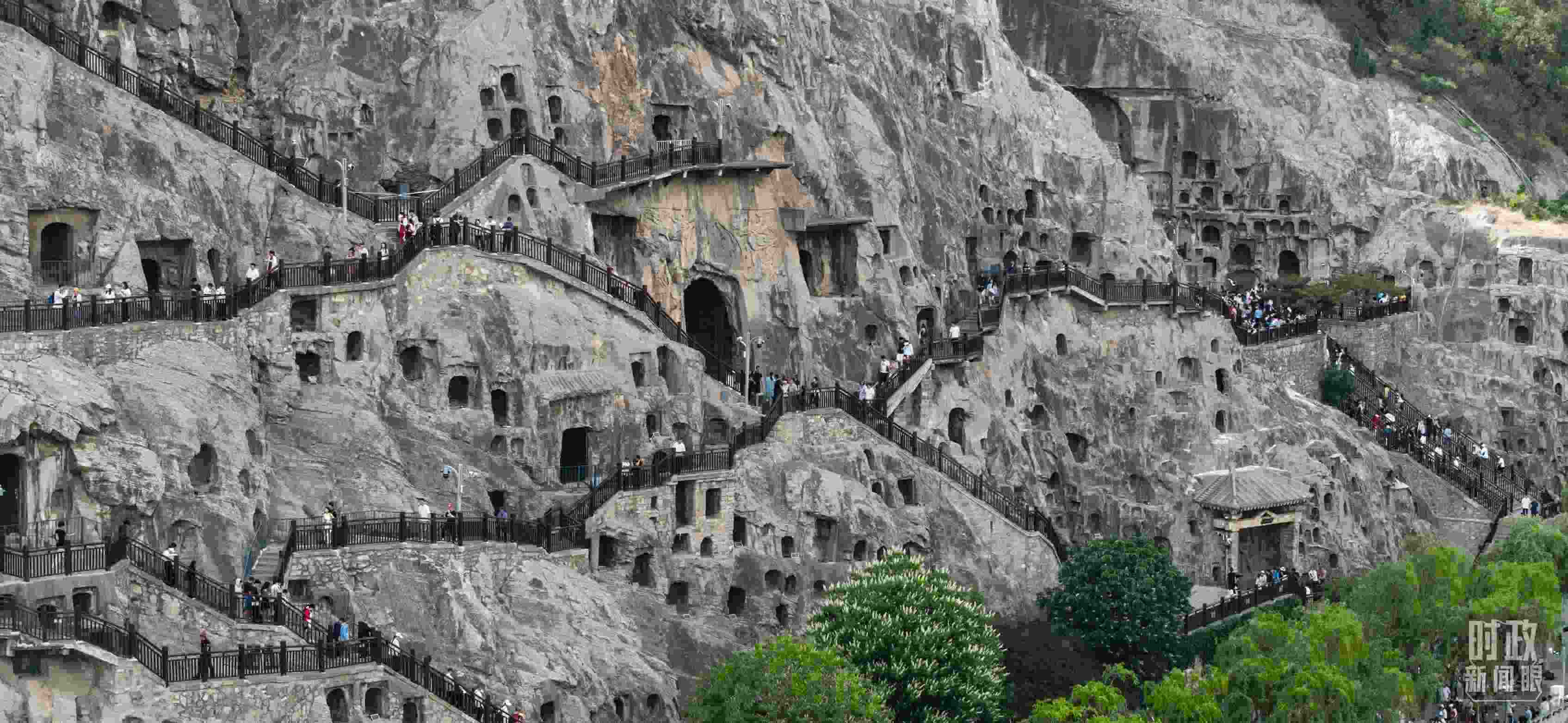 △龍門石窟。（總臺國廣記者李晉拍攝）